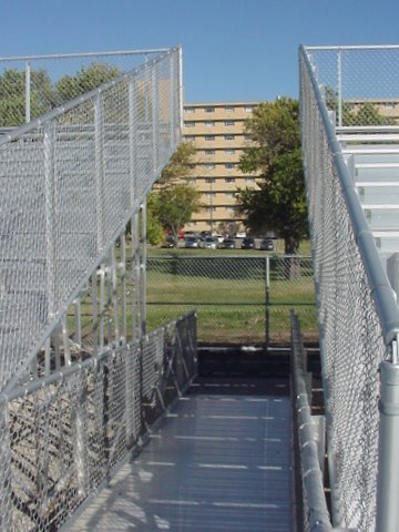 Bleacher Ramp Elevated Bleachers | American Aluminum Seating Inc.