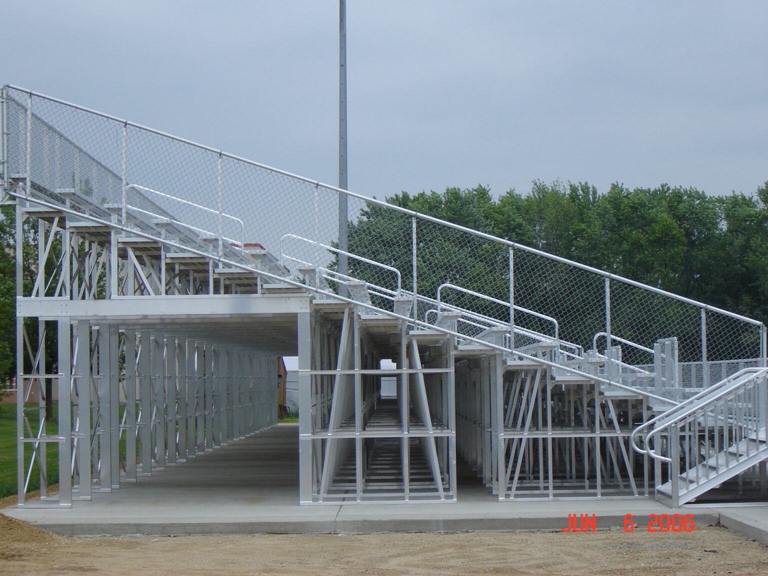 Elevated Bleachers American Aluminum Seating Inc.